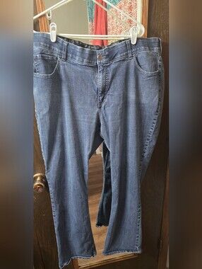 Riders by Lee Mid-Rise Bootcut Jeans Size 24W Dark Wash Denim